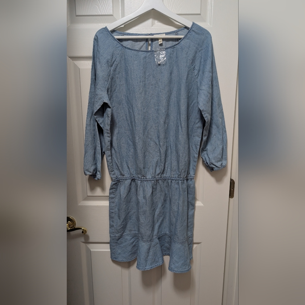 NWT Soft Joie Arryn C Chambray Dress Blue Denim Size Medium M